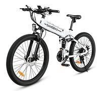 SAMEBIKE LO26-II Bicicleta Eléctrica de Montaña Adulto Batería Extraíble 48V14AH Bicicletas Eléctricas Plegables de 26 Pulgadas con Pantalla LCD de Velocidad Ebikes (LO26-II, Black)