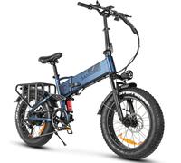 SAMEBIKE RSA02 PRO E Bike Bicicleta eléctrica plegable para hombre con 20 x 4,0 pulgadas, 48 V/15 Ah, batería extraíble, largo alcance hasta 150 km/110 KM, suspensión completa, 7 velocidades