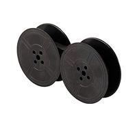 SameeHome 1 paquete de cinta de color para máquina de escribir bobina, doble bobina, paquete de tinta, parte de tinta para la mayoría de máquinas de escribir (negro)