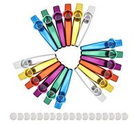 SameeHome 18 Piezas Metal Instrumentos Musicales Flautas CompañEro Diafragmas para Guitarra, Ukelele, ViolíN, Teclado de Piano