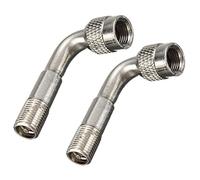 SameeHome 2 adaptadores de extensión de válvula de neumático para motocicleta 90 grados