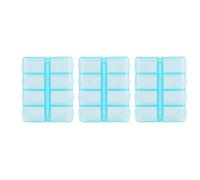SameeHome 3X Plastico Rectangular 8 Compartimentos Caja de Pildora Medicina de 7 Dias Azul