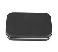 SameeHome 95 x 60 x 21 mm, caja de metal negra con caja de dulces, caja pequeña