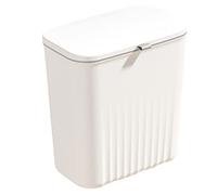 SameeHome Cubo de Basura de Cocina, 9L, Plástico, Rectangular, Tapa Deslizante, , Lacado, Hogar