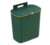 SameeHome Cubo de Basura de Cocina, Puerta de Armario para el Hogar, Cubierta Deslizante Colgante, Cubo de Almacenamiento, Cubo de Basura, Cubo de Basura Montado en la Pared, Verde