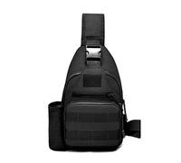 SameeHome Kettle Bolsa de Pecho Ciclismo Deporte Bolsa de Pecho Bolsa Exterior Bolso con USB Pecho Bolsillo Casual Negro, Negro