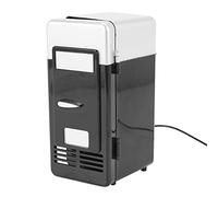 SameeHome USB Mini Nevera Congelador Envío Directo Frío USB Mini Nevera Mini Refrigerador De Soda Portátil Pequeño para Coche Negro