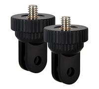 Sametop Adaptador de Trípode Compatible con Soportes GoPro, Sony, Xiaomi yi u Otras cámaras de acción, con Tornillo de cámara (1/4 de Pulgada 20) (2 Paquetes)