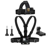 Sametop Head Store Strap Mount Harness Kit Chesty Kit compatible con GoPro Hero 13 12 11 10 9 8 7 6 5 4 Sesin 3+ 3 2 1 Hero (2018) Fusion Max Dji Os