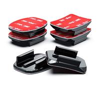 Sametop Soportes Adhesivos Pegatinas 3M Monturas Curvo Casco Plano Compatible con GoPro Hero 13 12 11 10 9 8 7 6 5 Session dji Cámaras de Acción (6 Paquetes)