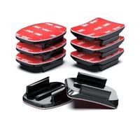 Sametop Soportes Adhesivos Pegatinas 3M Monturas Curvo Casco Plano Compatible con GoPro Hero 13 12 11 10 9 8 7 6 5 Session dji Cámaras de Acción (8 Paquetes)