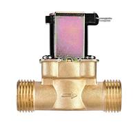 Samfox Electroválvula Eléctrica Latón 1/2" Válvula Solenoide Normalmente Cerrada 24V DC