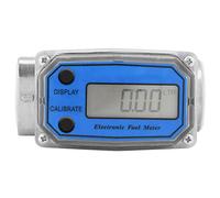 Samfox Medidor de Flujo de Turbina, 15-120L 1 "NPT Medidor de Flujo de Combustible Medidor de Caudal de Bomba para Medir Diesel, Parafina, Gasolina (Color: Azul)