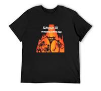 Samhain November Coming Fire Men Black T-Shirt Print Unisex Cotton tee Shirt XL