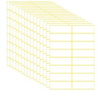 SamHeng 240 Piezas Etiquetas Adhesivas Pegatinas Blancas 25x76 mm Autoadhesivo Etiqueta Imprimible Rectángulo Etiquetas Multiuso para Botella Carpeta de Archivo Caja de Tarros Escuela Oficina Cocina
