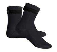 SamHeng Calcetines de Neopreno, Calcetines de baño Negros 3 mm para Hombre y Mujer, calcetine Antideslizantes con Velcro Ajustable, Botas térmicas Playa para Buceo, esnórquel, Vela, Surf y Kayak