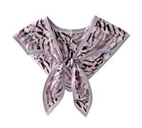 SamHeng Mujeres Decorativo Chal Cuello Falso, Moda Anudado Bufanda Triángulo Verano Capa de Hombro, Desmontable Camisa Falso Cuello (Estilo D)