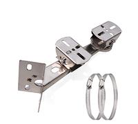 SamIdea 2 soportes de montaje de poste de esquina de acero para cámara de seguridad, soporte universal de montaje en esquina de pared, adaptador de montaje en poste para cámaras de vigilancia CCTV