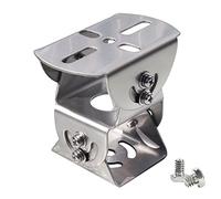 SamIdea Adaptador universal de acero de 2 capas para montaje en poste de pared, soporte universal de 3 ejes, adaptador de extensión de base de metal sólido ajustable adecuado para cámaras de seguridad