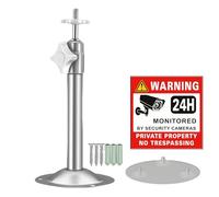 SamIdea Soporte de montaje para cámara de seguridad, soporte de pared ajustable para cámara PTZ inalámbrica Arlo Pro IP CCTV cámara de vigilancia (04 techo de acero de 17 cm)