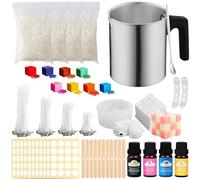 SAMISO Kit de Fabricación de Velas Perfumadas,Kit de Fabricación para Velas,1 Olla para Derretir Cera para Velas,Kit Completo de Fabricación de Velas para Adultos y Principiantes