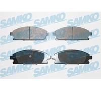 SAMKO Juego de pastillas de freno Delantero no preparado para indicador de desgaste 5SP935 Juego de pastillas de freno Compatible con NISSAN X-TRAIL T30 Pathfinder II R50 SERENA C24 Elgrand II E51