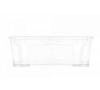 SAMLA Caja de almacenamiento transparente, 11 l, 39 cm x 28 cm x 14 cm, perfecta para equipos deportivos, herramientas de jardinería o accesorios de lavandería y limpieza