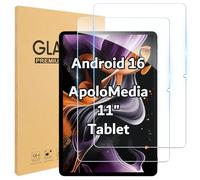 Samlior Paquete de 2 protectores de pantalla para ApoloMedia EP1095T de 11 pulgadas 2025, vidrio templado de dureza 9H para ApoloMedia EP1095T, resistente a los arañazos, protector de pantalla HD