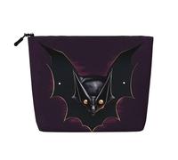 SamLng Black Ghost Bat - Organizador universal para artículos de tocador reutilizable con bolsa de cremallera, color negro, talla única, negro, negro, One Size