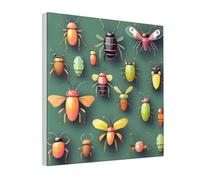 SamLng Cuadro moderno de la naturaleza de 30,5 x 30,5 cm, impresión HD de Atlas de insectos, cuadro decorativo, arte abstracto de pared de árbol para el hogar y la oficina