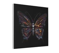 SamLng Cuadro moderno de naturaleza de 40,6 x 40,6 cm, impresión de mariposa misteriosa HD, lienzo decorativo, arte abstracto de pared de árbol para el hogar y la oficina