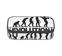 SamLng Estuche con diseño de conejo sobre hierba verde, organizador multiusos, tela Oxford duradera, múltiples compartimentos, Evolución del culturismo, Talla única, Mochila escolar
