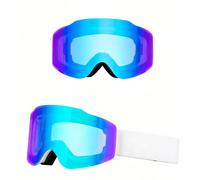 SamLng Gafas de Esquí Fotocromáticas Magnéticas Lente Intercambiable Anti Vaho Gafas Snowboard OTG sobre Gafas de Vista para Hombre Mujer Deportes Invierno UV400 Casco Compatible