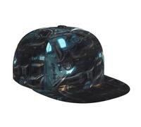 SamLng Gorra de béisbol con estampado de robot futuro para hombres y mujeres, perfecta para viajes, actividades al aire libre, vacaciones en la playa y más, color negro