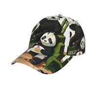 SamLng Gorra de béisbol unisex con estampado de Pandas of Father and Son - Gorra ajustable para hombres y mujeres, perfecta para golf, pesca, correr y más, color negro