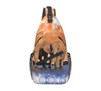 SamLng Mochila unisex con estampado de fruta de limón, bolsa cruzada duradera, mochila ligera para viajes y senderismo, Elefantes Arte, Talla única