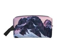 SamLng Neceser de viaje con estampado de montaña de viaje, bolsa de maquillaje para hombres y mujeres, organizador portátil para uso diario
