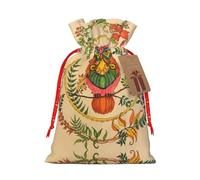SamLng Owl Beliefs Bolsa de regalo de Navidad - Bolsas de fiesta con cordón de arpillera para regalos, golosinas - Perfecto para Navidad, cumpleaños