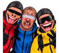 SamLng Pasamontañas esquí anciano cara realista impreso 3D balaclava cobertura completa cara y cuello, diseño envolvente ajustado cortavientos, equipación invierno exterior aventuras