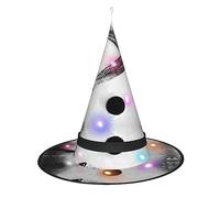 SamLng Sombrero de bruja de hockey sobre hielo, accesorio para Halloween, cosplay, fiesta, Navidad y ocasiones festivas