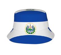 SamLng Sombrero reversible con estampado de perro, perfecto para hombres y mujeres, protección solar para viajes, playa, gorra plegable para exteriores, El Salvador, Talla única