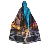 SamLng Streets of New York City - Capa con capucha para adultos, ideal para cosplay, Navidad, bailes de máscaras, Halloween, fiestas de carnaval de Pascua