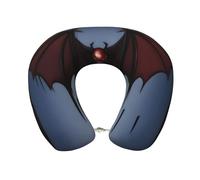 SamLng VampireVenom - Almohada de viaje de espuma viscoelástica con estampado, cómodo soporte para el cuello en forma de U para viajes por carretera, siestas de oficina y más