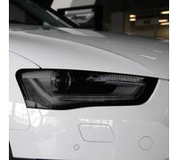 SamLng Vinilo Faros Para Audi A4 B8 B9 2013-2015 2 piezas Película protectora para faros delanteros de coche Adhesivo TPU negro transparente