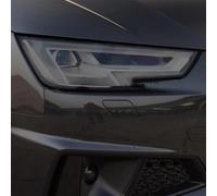 SamLng Vinilo Faros Para Audi A4 B8 B9 2016-2020 2 piezas Película protectora para faros delanteros de coche Adhesivo TPU negro transparente