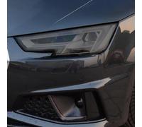 SamLng Vinilo Faros Para Audi A4 B8 B9 2016-2020 2 piezas Película protectora para faros delanteros de coche Adhesivo TPU negro transparente