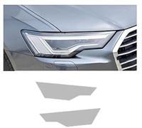 SamLng Vinilo Faros Para Audi A6 S6 2019-2021 Película protectora para faros delanteros de coche, adhesivo TPU transparente negro