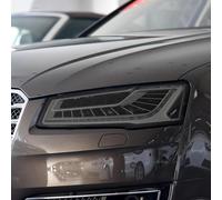 SamLng Vinilo Faros Para Audi A8 D4 4H D5 4N S8 2014-2020 2 piezas Película protectora para faros delanteros de coche Adhesivo TPU negro transparente