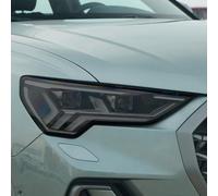 SamLng Vinilo Faros Para Audi Q3 RSQ3 2019-2020 2 piezas Película protectora para faros delanteros y traseros de coche, pegatina transparente negra de TPU