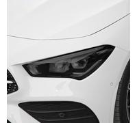 SamLng Vinilo Faros Para Benz CLA Clase C118 Para Amg X118 W118 Película protectora para faros delanteros y traseros, pegatina TPU ahumada negra